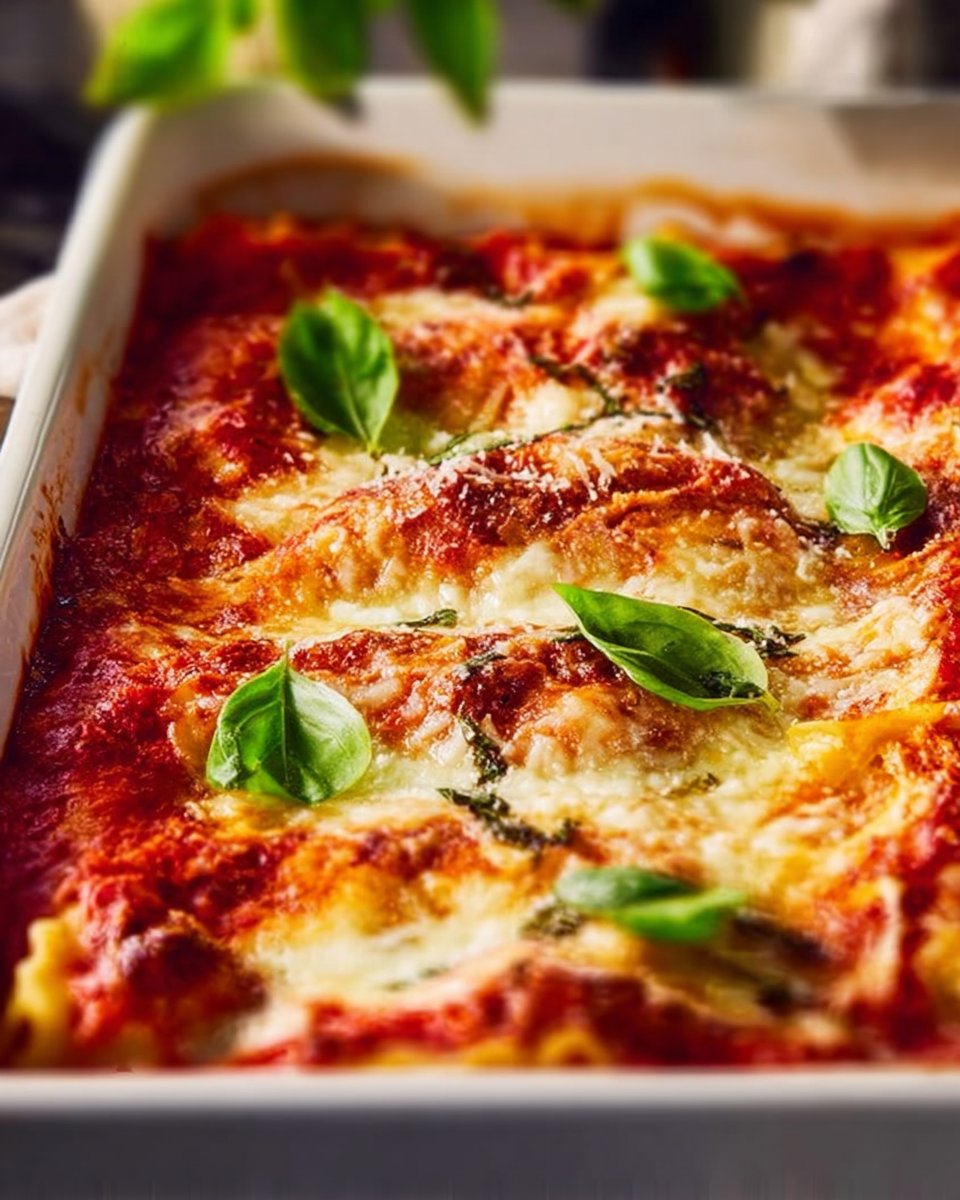 Three Cheese Lasagna (BEST Meatless Lasagna Recipe)