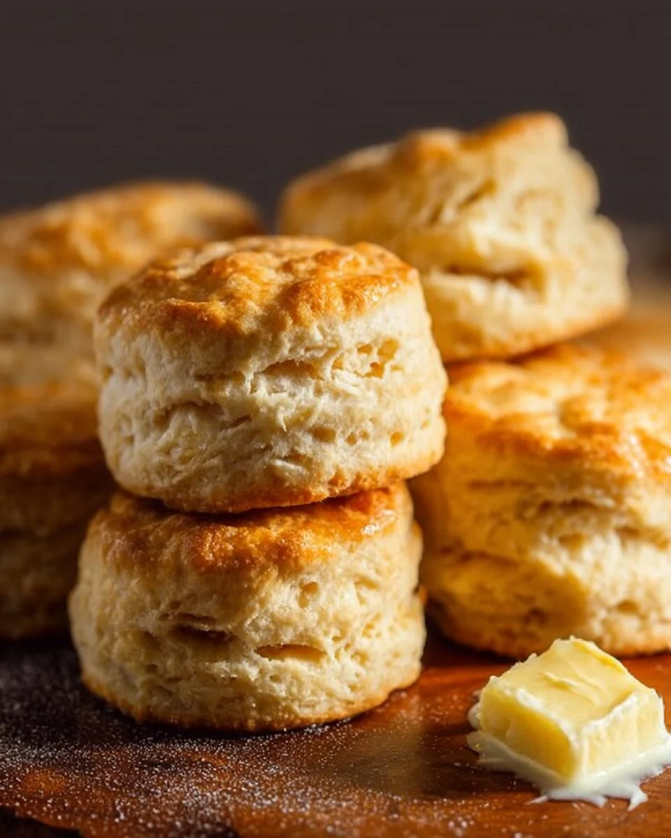 Fluffy 3-ingredient biscuits fresh out of the oven