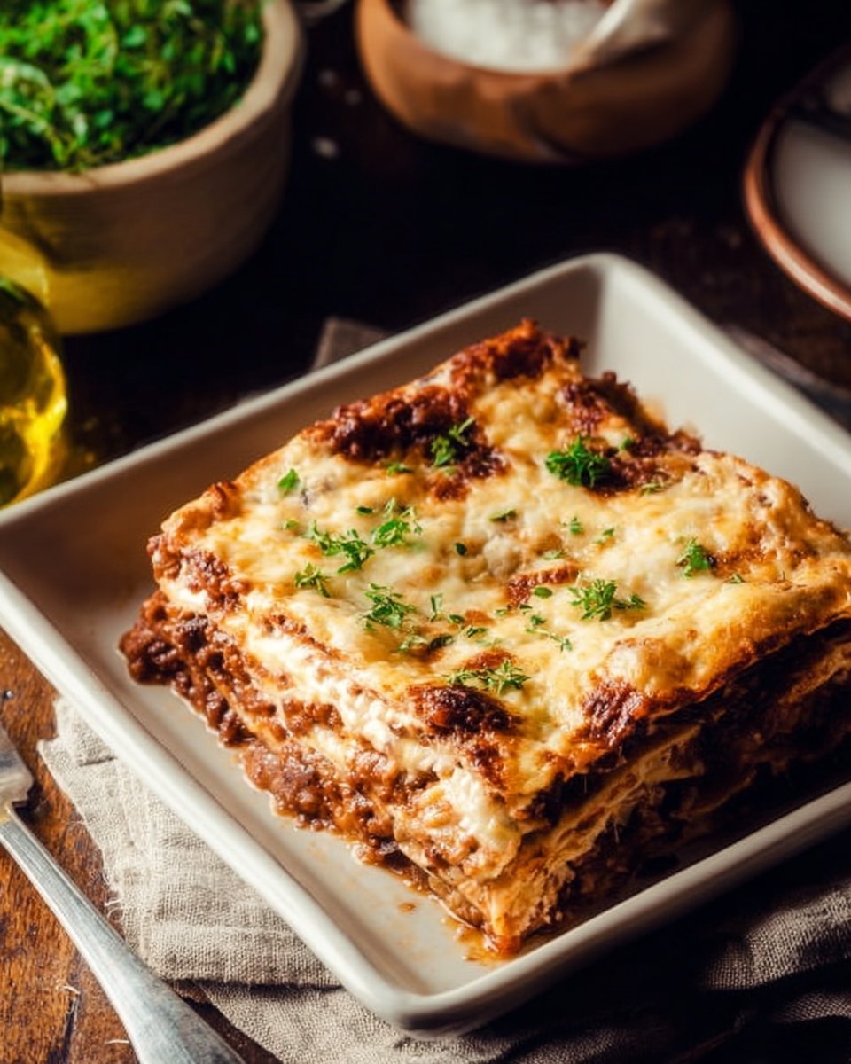 Lentil Ragu Lasagne
