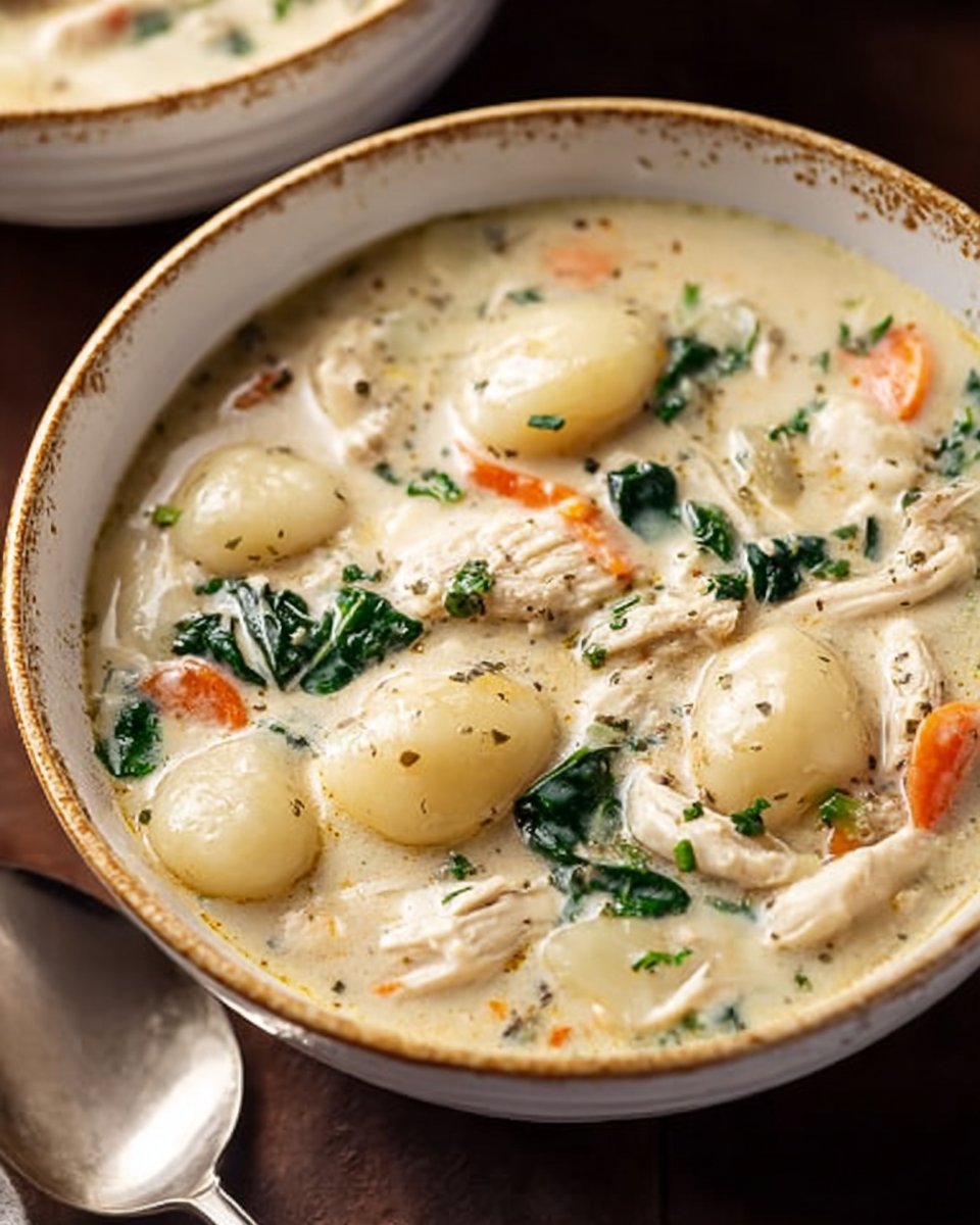 Homemade Chicken and Gnocchi Soup