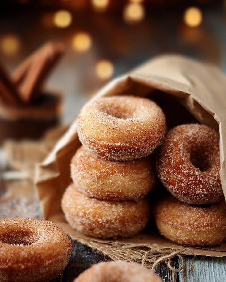 Baked Cinnamon Sugar Mini Donuts