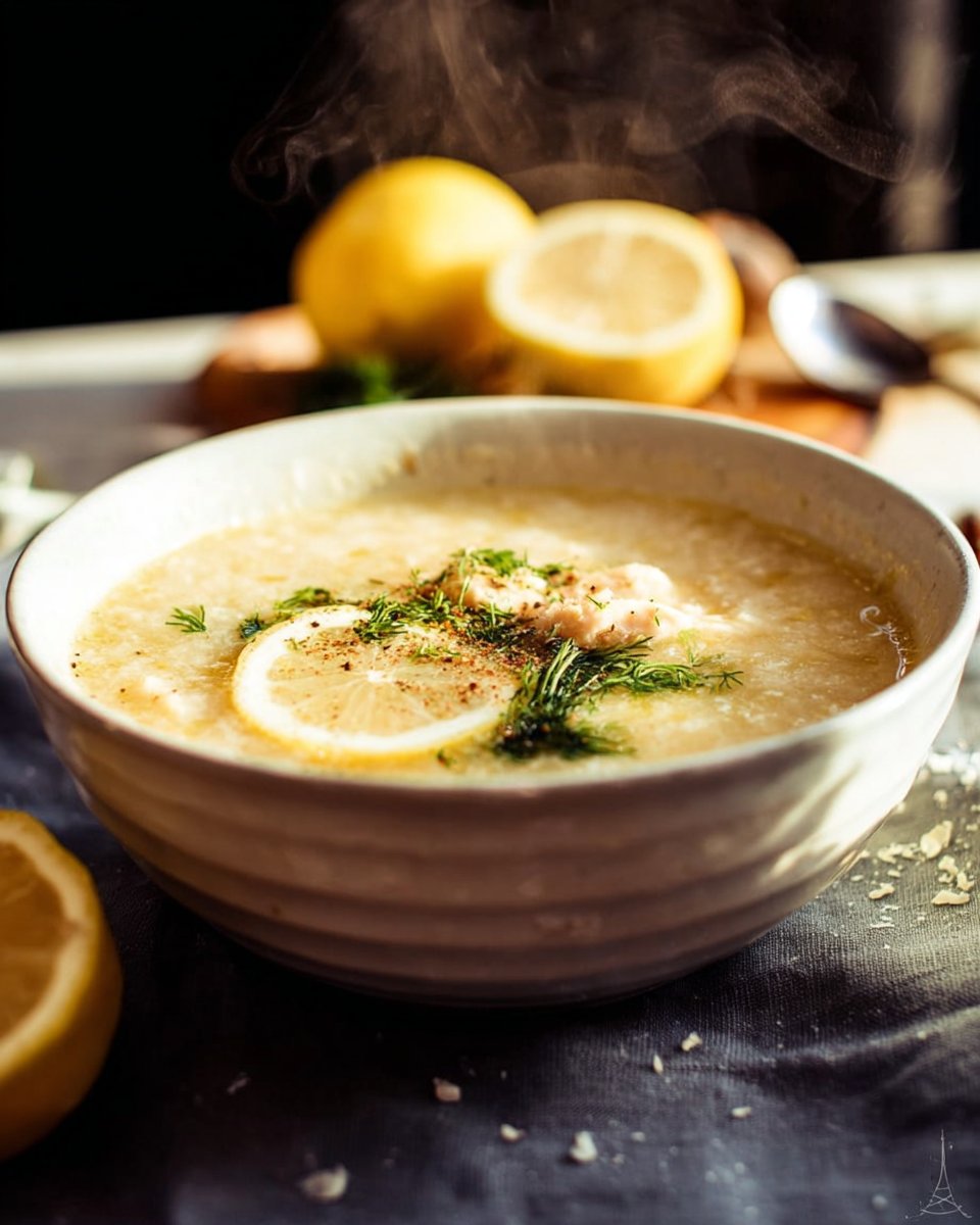 Avgolemono Soup...Greek Chicken Soup with Lemon