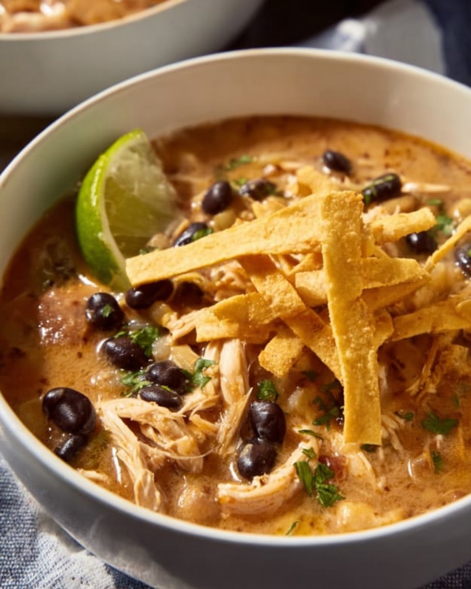 Crockpot White Chicken Chili with Cream Cheese