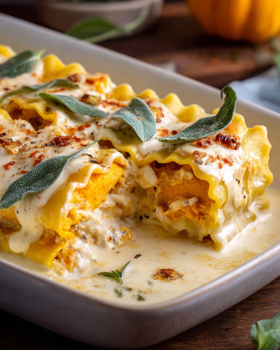 Creamy Pumpkin Lasagna Rolls