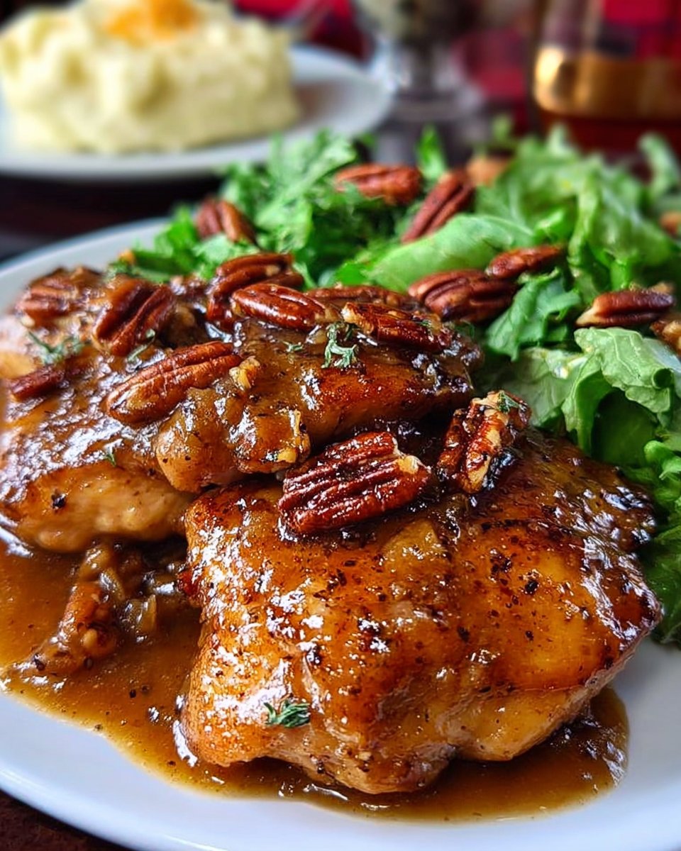 Maple Bourbon Pecan Chicken