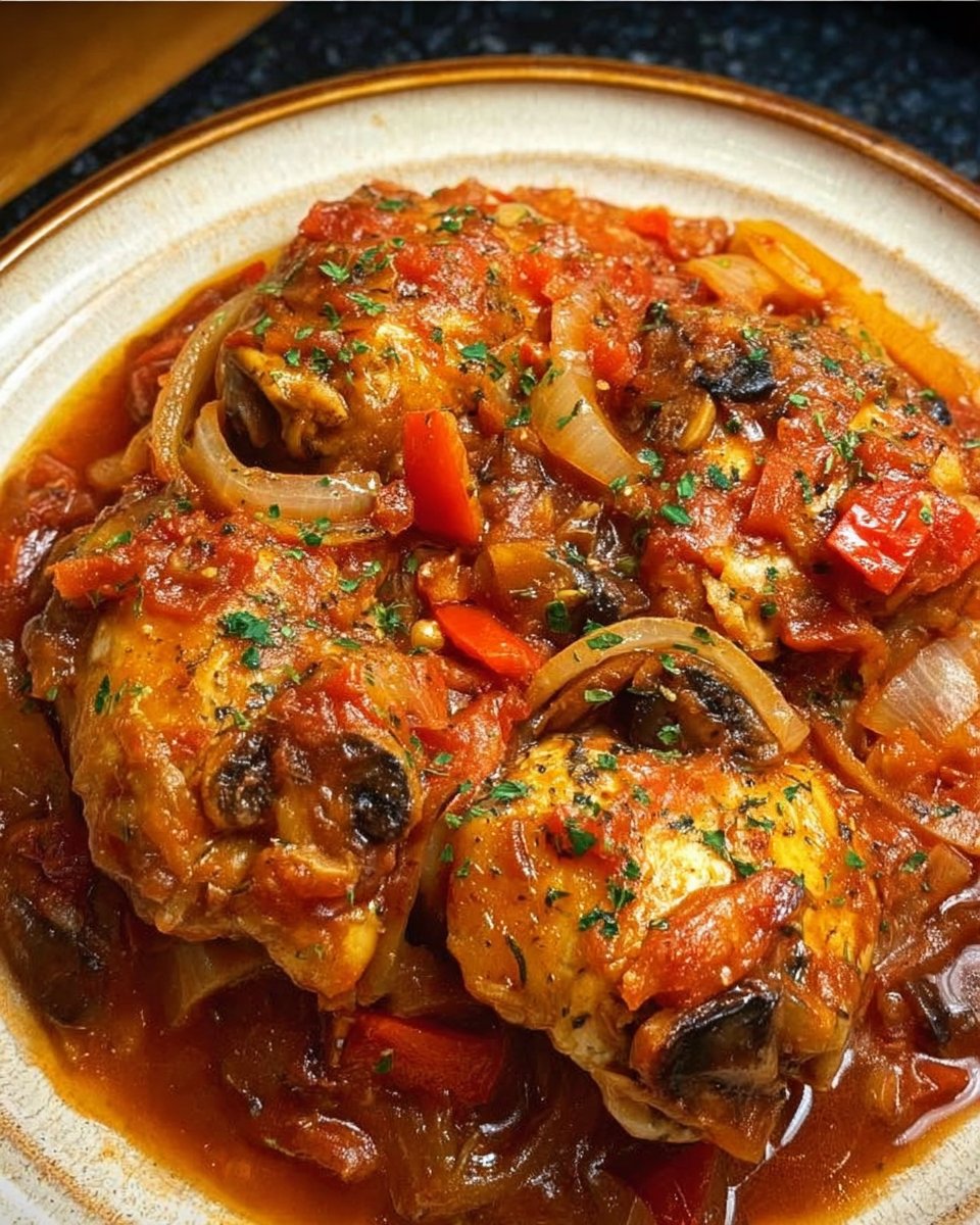 Slow Cooker Chicken Cacciatore