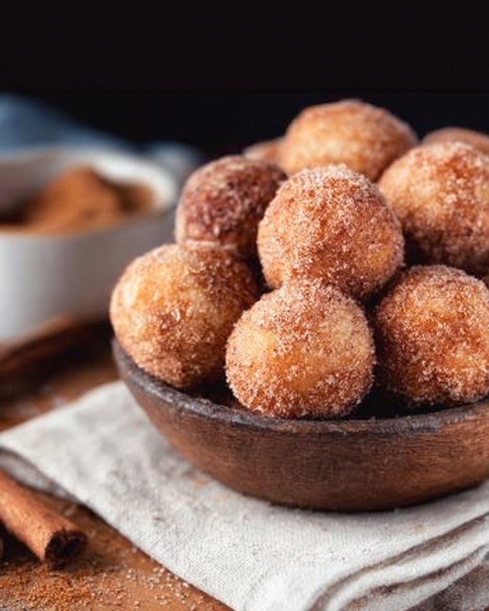 3 Ingredient Cinnamon Sugar Donut Holes