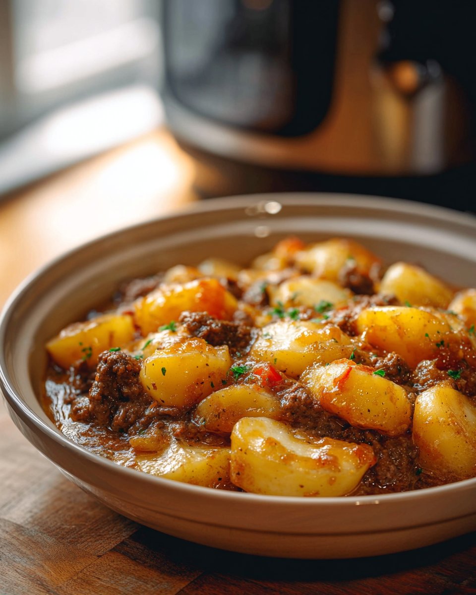 Crockpot Hamburger Potato Casserole
