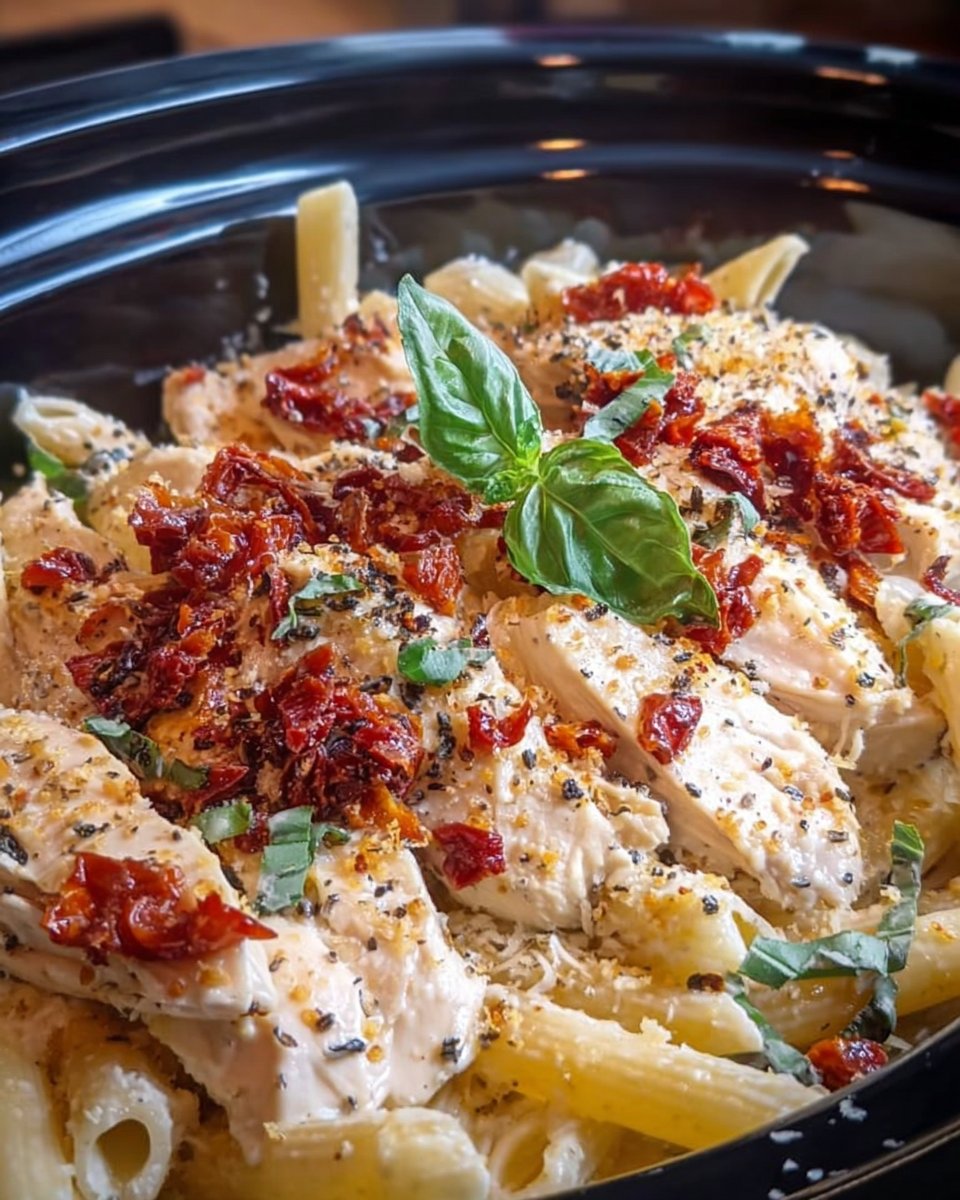Delicious Marry Me Chicken Pasta Slow Cooker Recipe