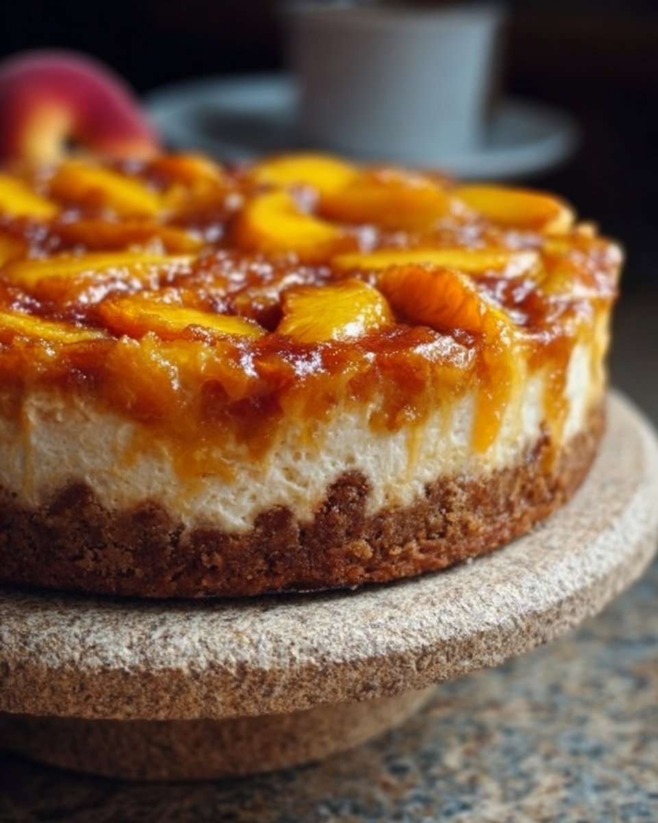 Peach Cobbler Cheesecake