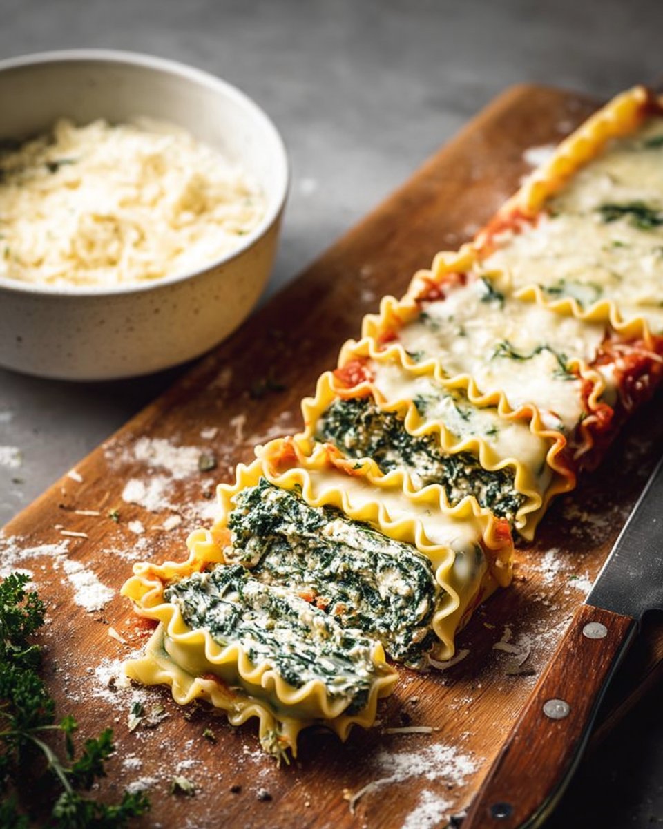 Easy Spinach Lasagna Roll-Ups