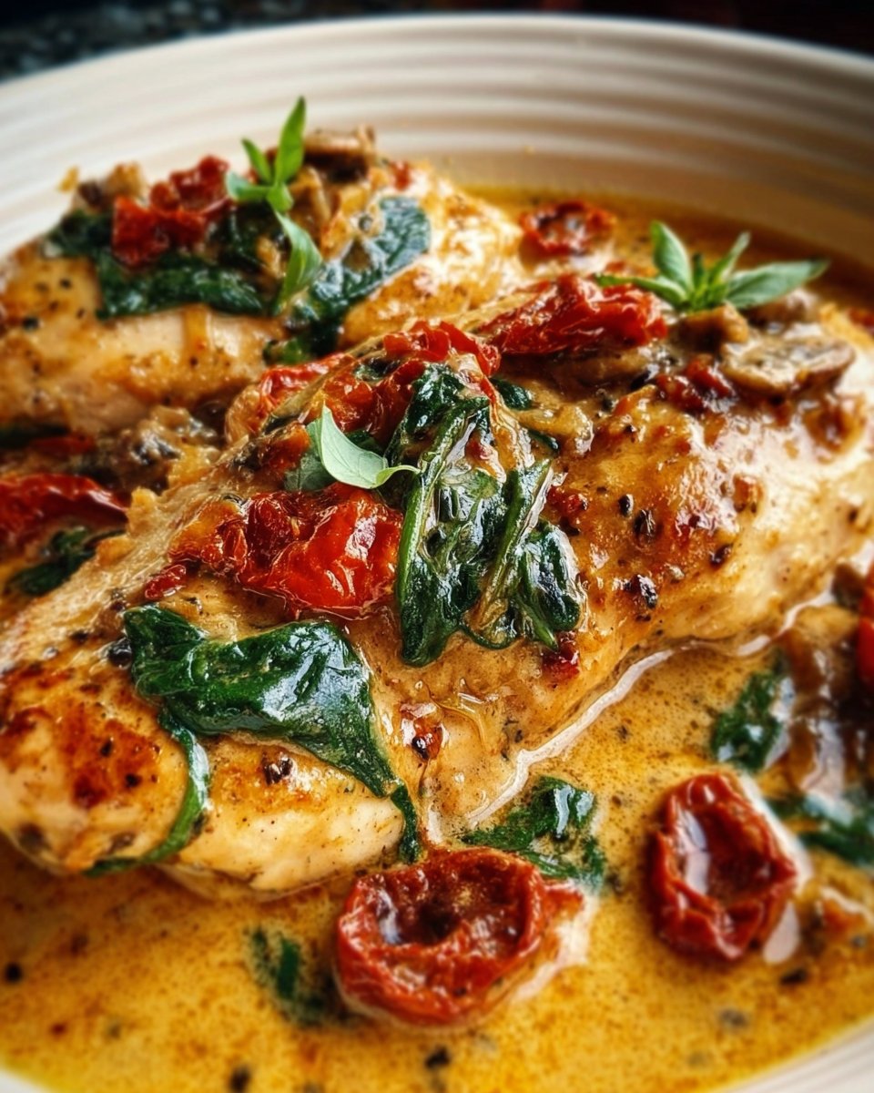 Slow Cooker Tuscan Chicken