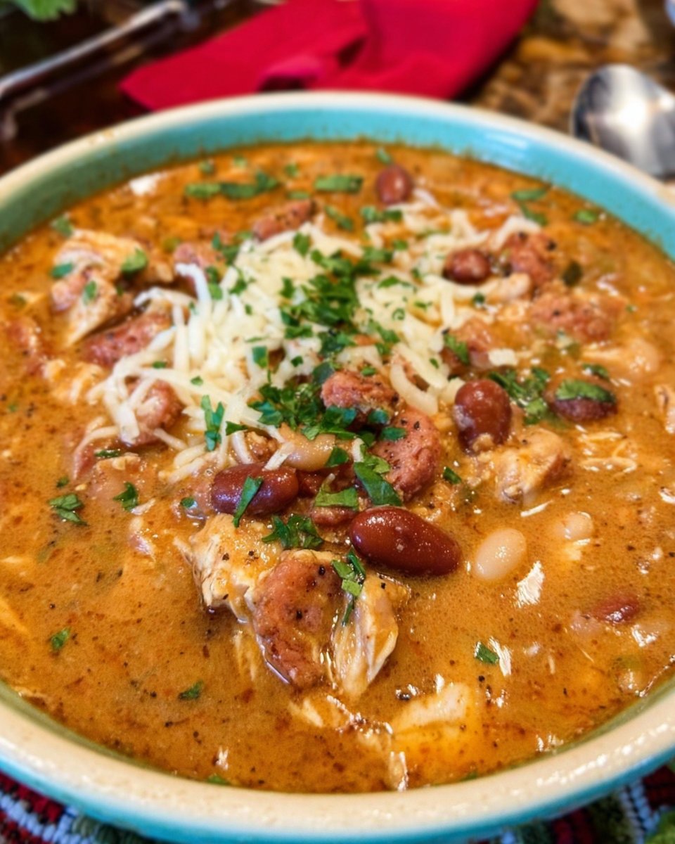 Cajun White Chicken Chili