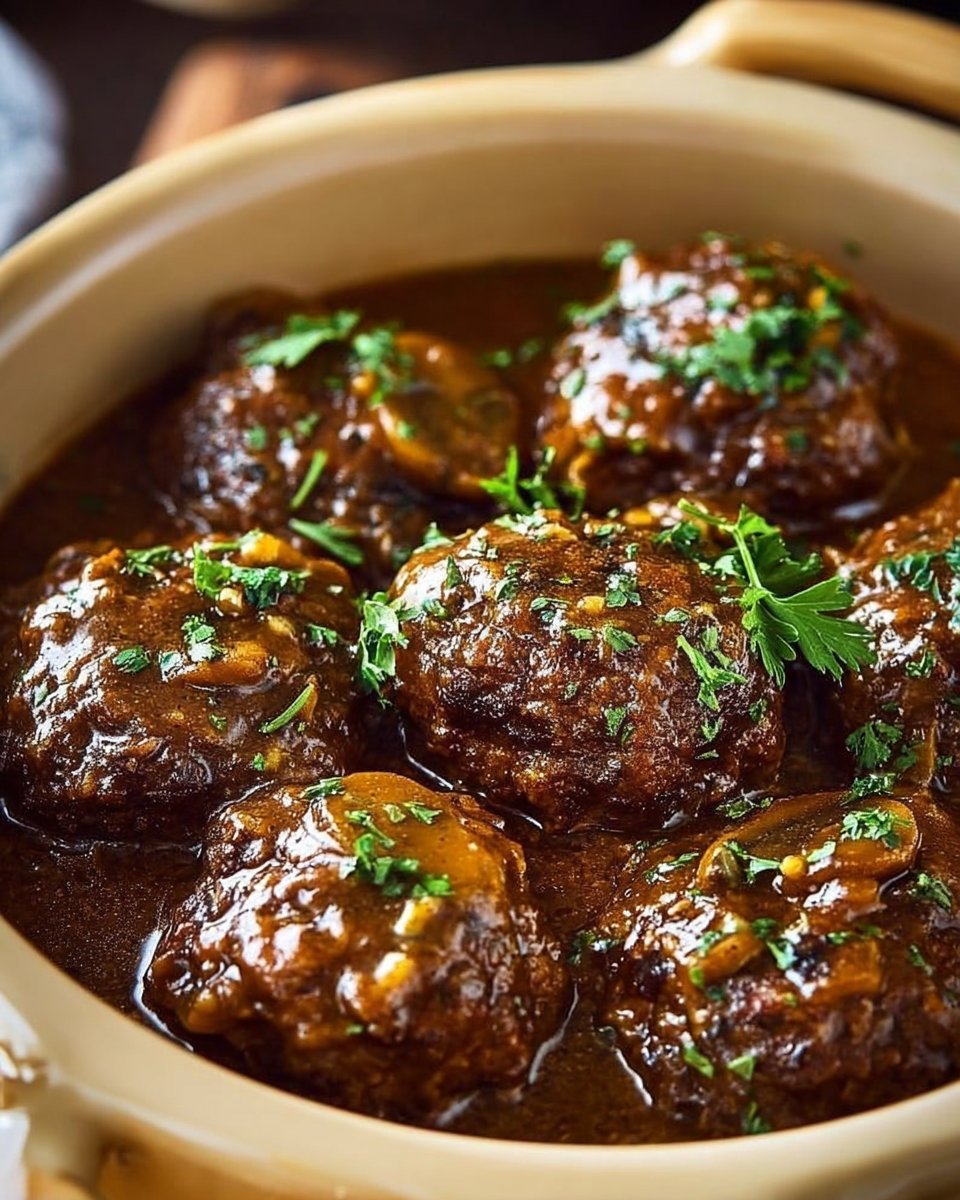 Slow Cooker Salisbury Steak