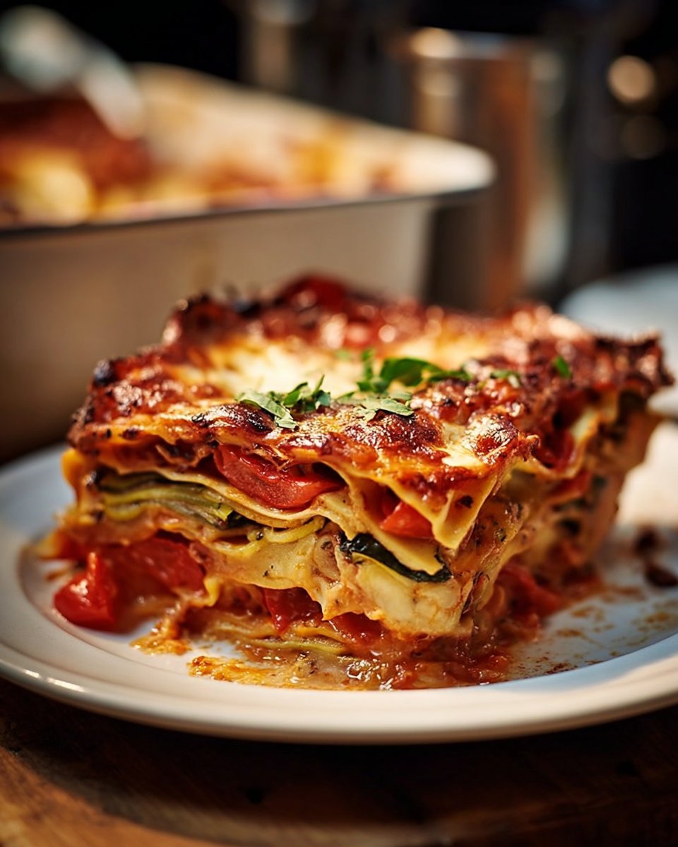 Jamie Oliver's Roasted Vegetable Lasagna Recipe