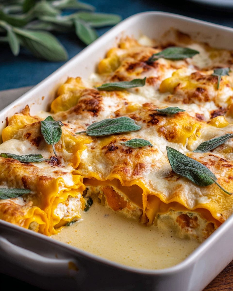Creamy Pumpkin Lasagna Rolls