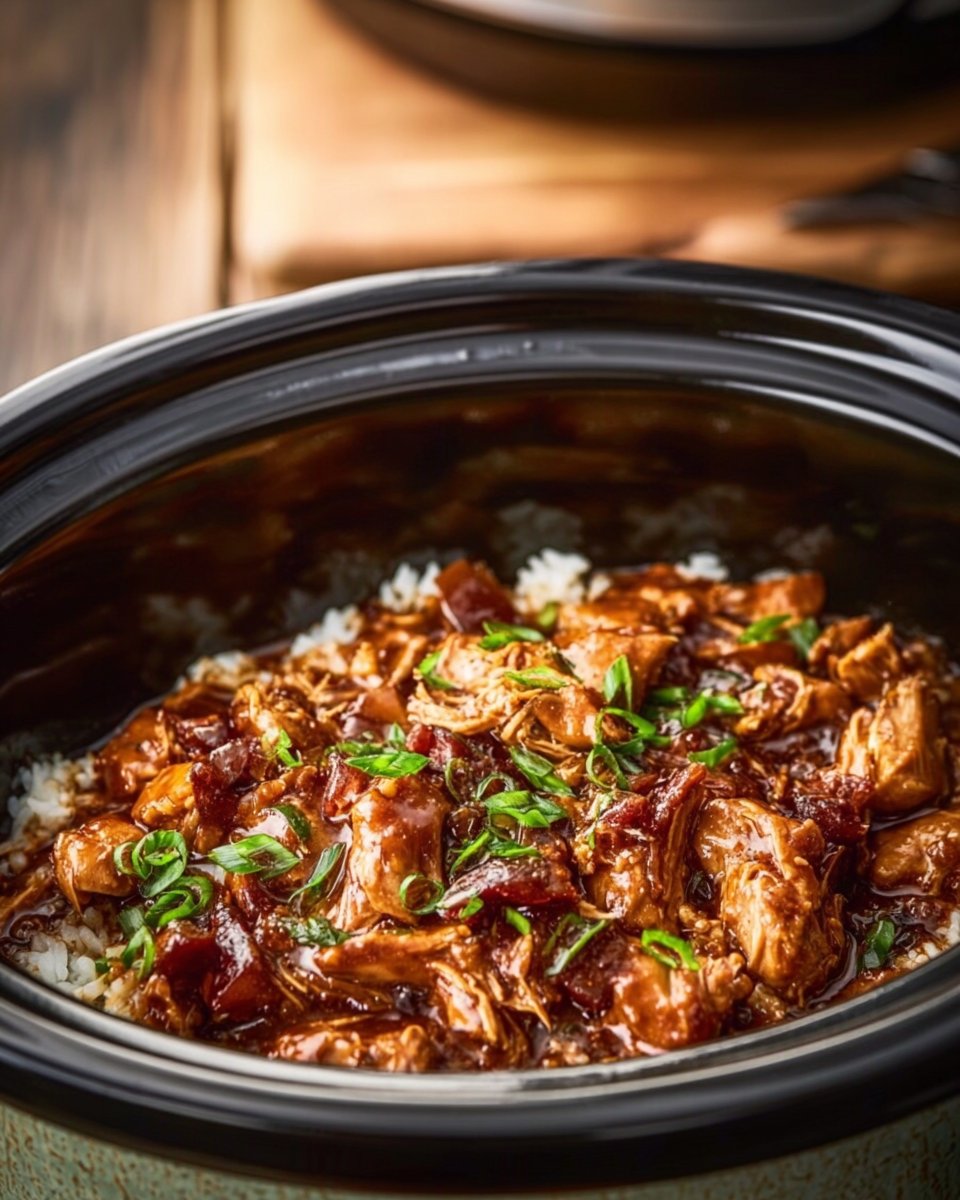 Crock Pot Bourbon Chicken