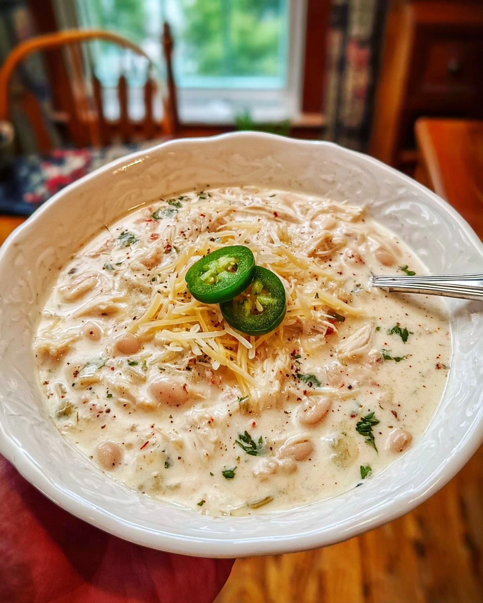 Creamy White Chili Recipe with Chicken