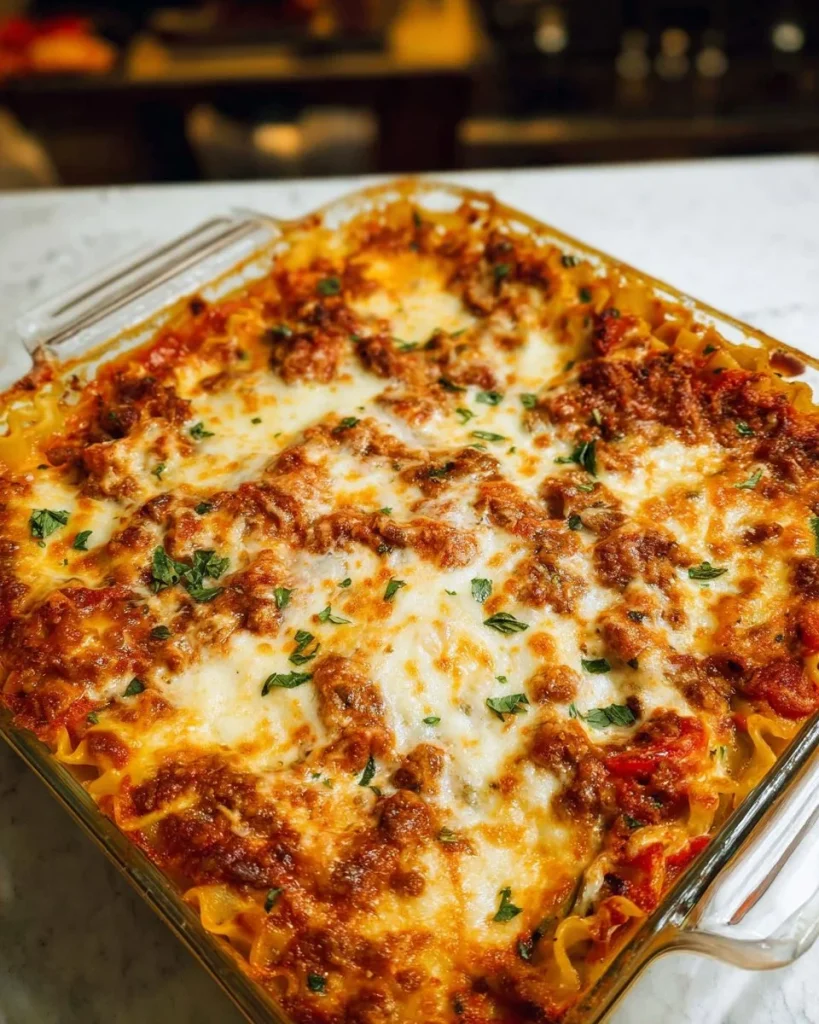 Delicious homemade veggie lasagna with layers of vegetables and cheese