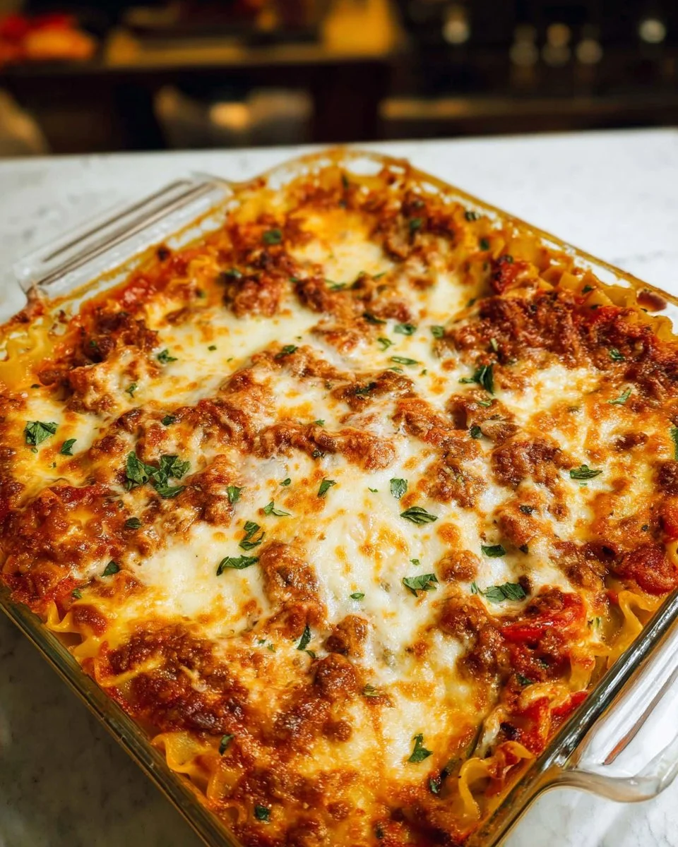 Delicious homemade veggie lasagna with layers of vegetables and cheese