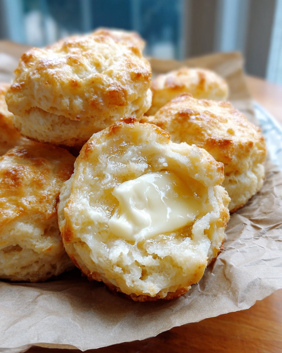 Sour Cream Biscuits {3 ingredients!}