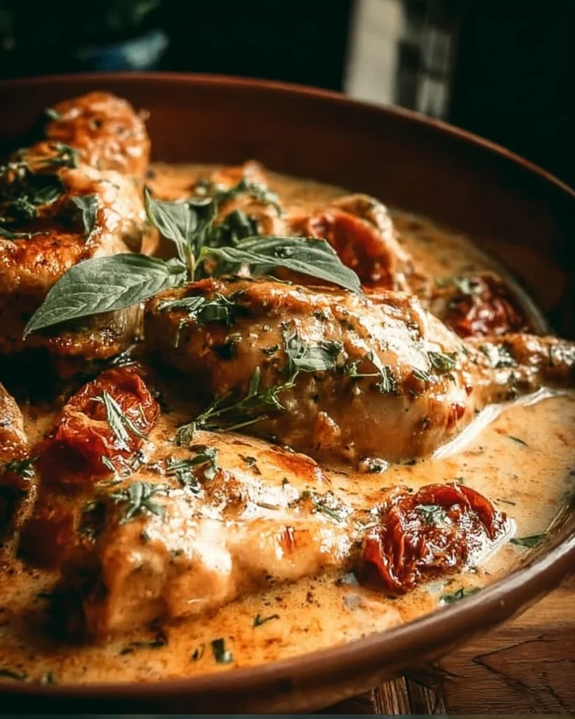 Delicious Crock Pot Marry Me Chicken served with creamy sauce and herbs