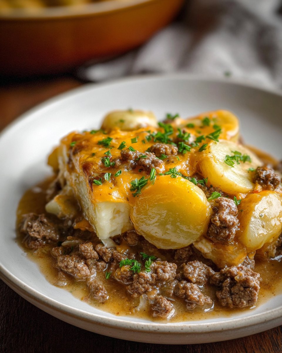 Crockpot Hamburger Potato Casserole