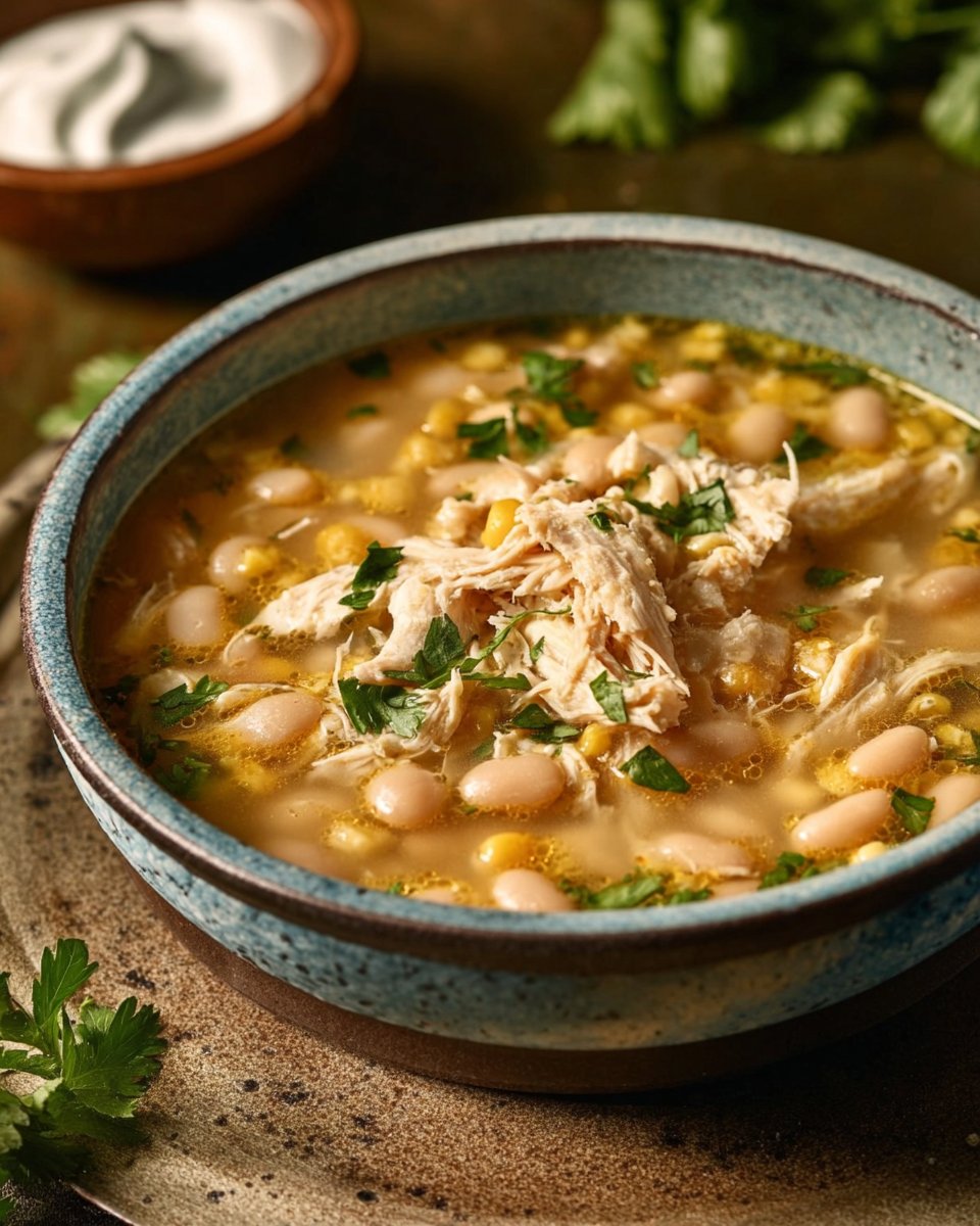 Easy Crockpot White Chicken Chili Recipe