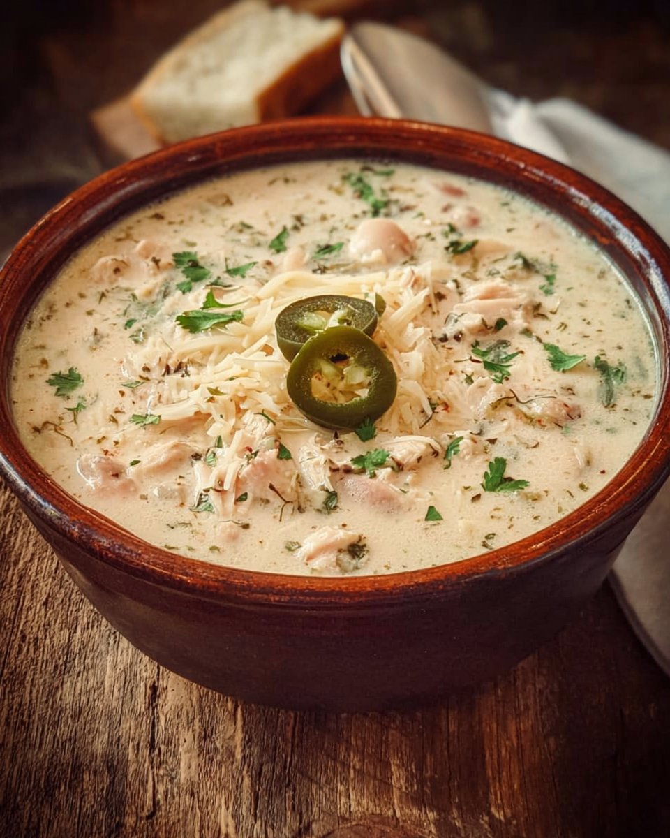 Creamy White Chili Recipe with Chicken