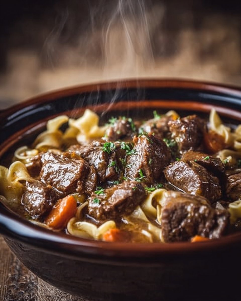 Slow-Cooked Beef and Noodles