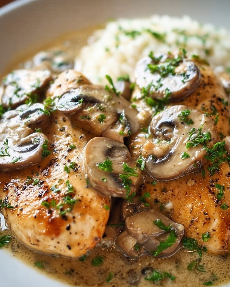 Healthy Crockpot Chicken Marsala