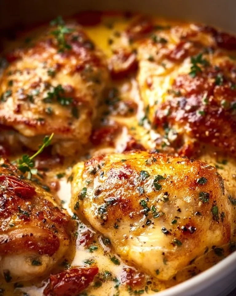Delicious Marry Me Chicken recipe with creamy sauce and herbs