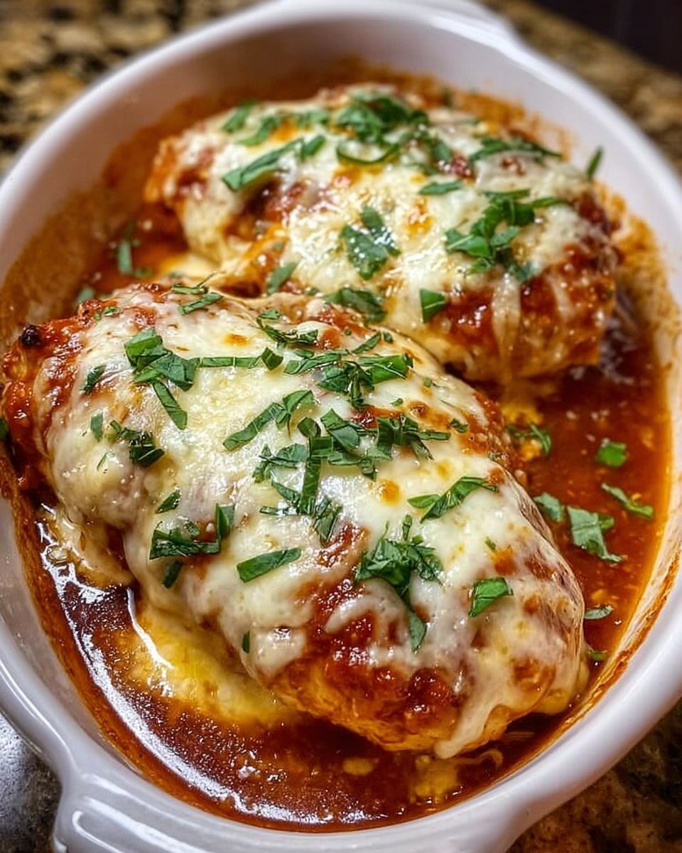 Slow Cooker Chicken with Marinara and Mozzarella