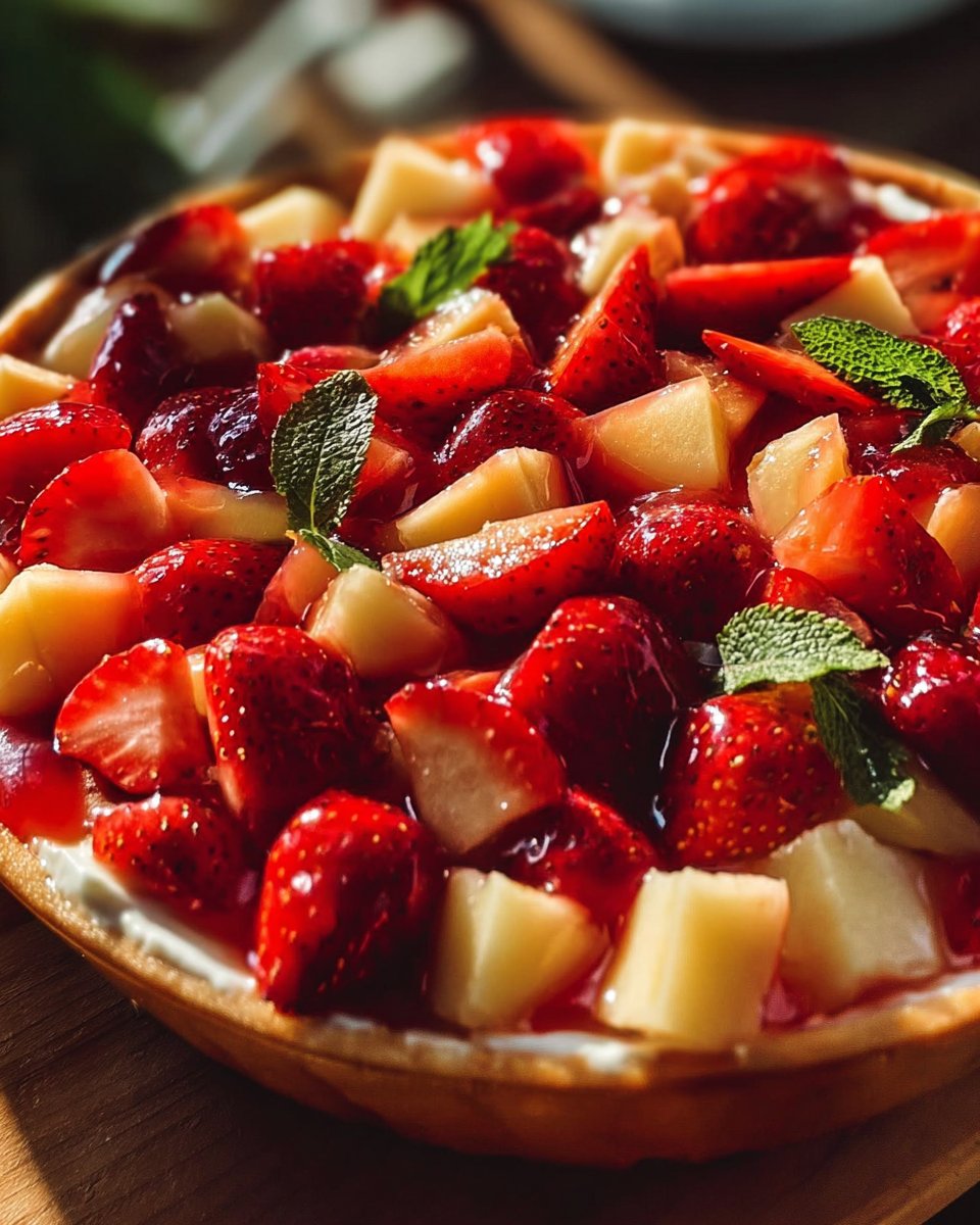 Apple-Strawberry Cheesecake Fruit Salad