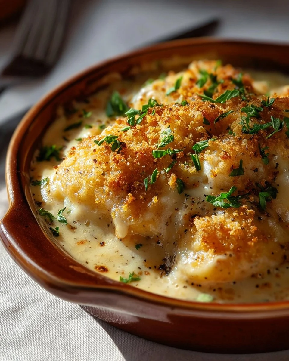 Slow Cooker Cream Cheese Crack Chicken served in a bowl with herbs