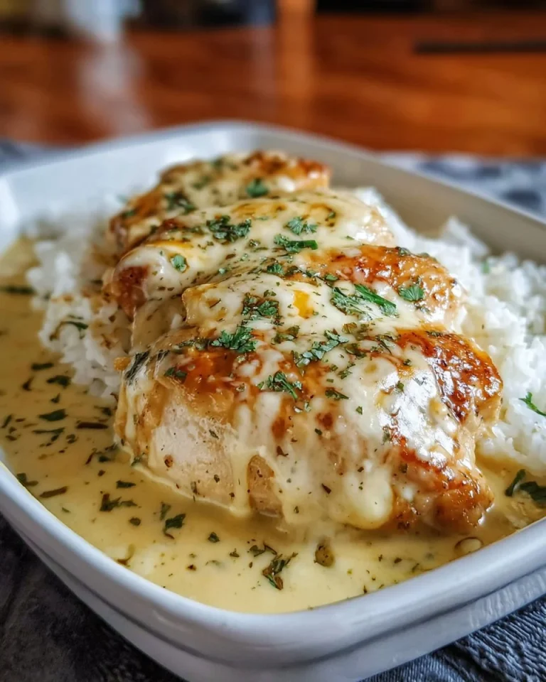Smothered Cheesy Sour Cream Chicken served with toppings