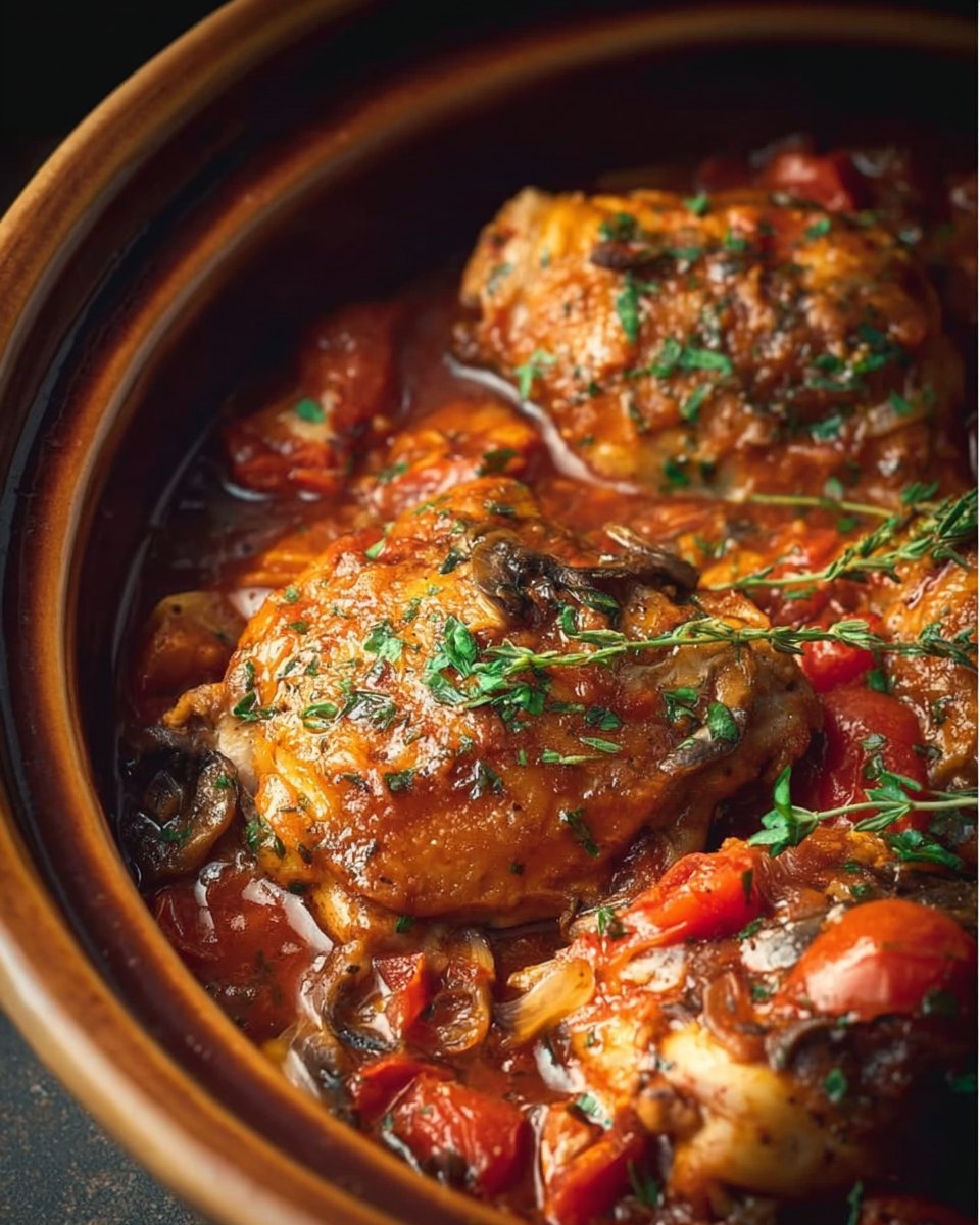 Slow Cooker Chicken Cacciatore