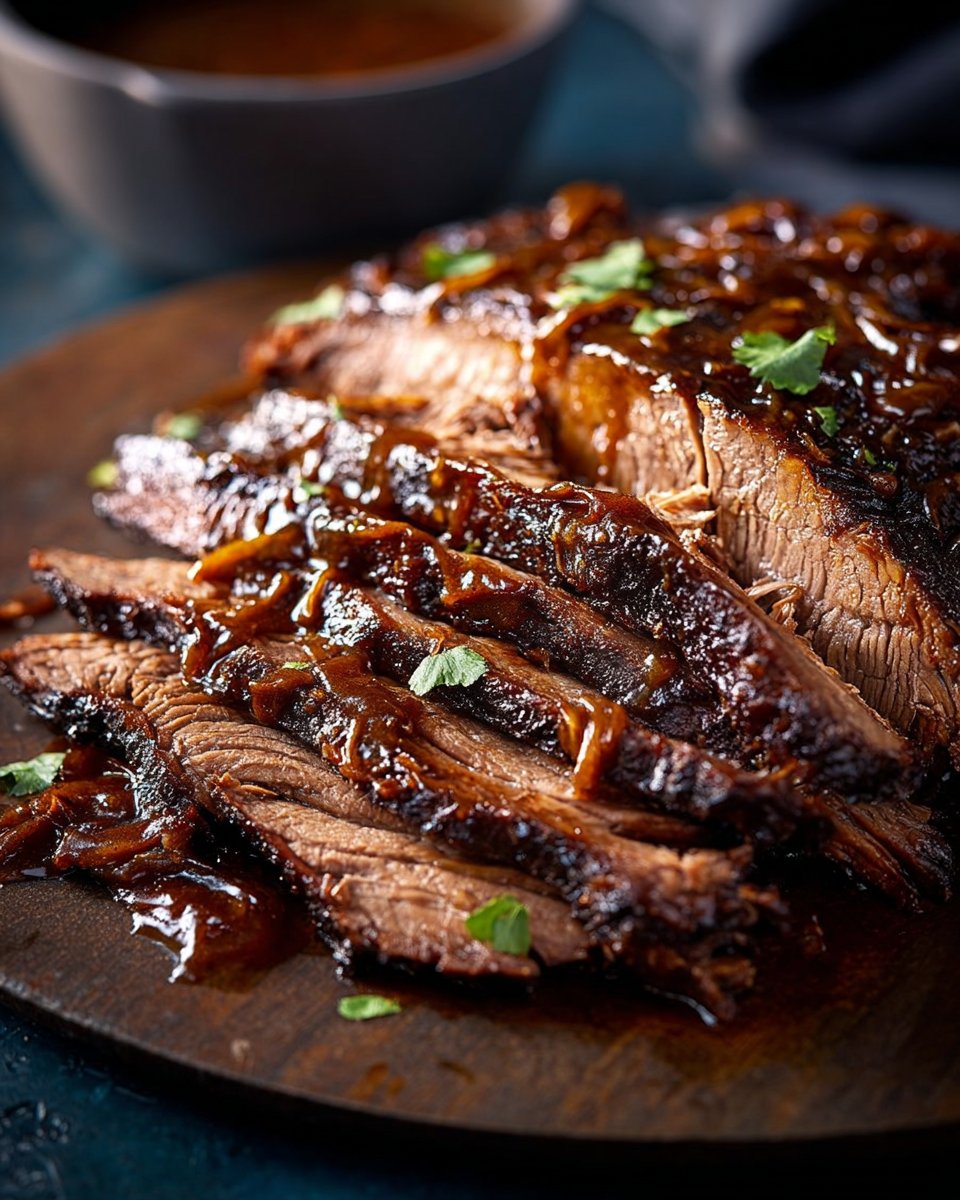 Sweet & Savory Caramelized Pulled Beef Brisket