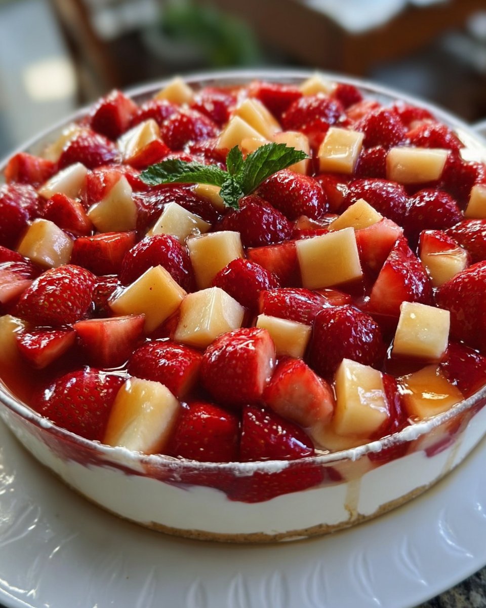 Apple-Strawberry Cheesecake Fruit Salad
