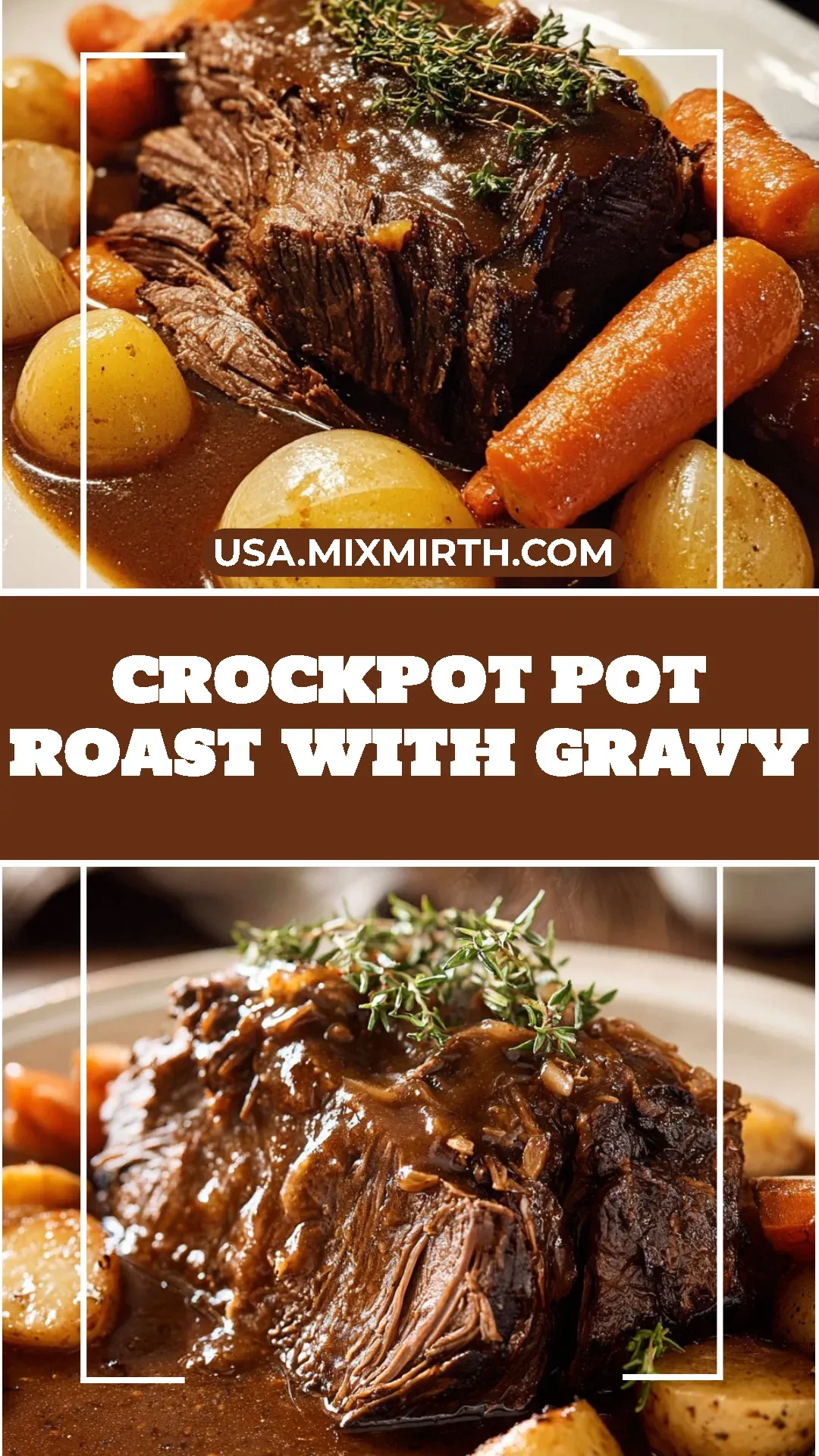 Crockpot Pot Roast with Gravy