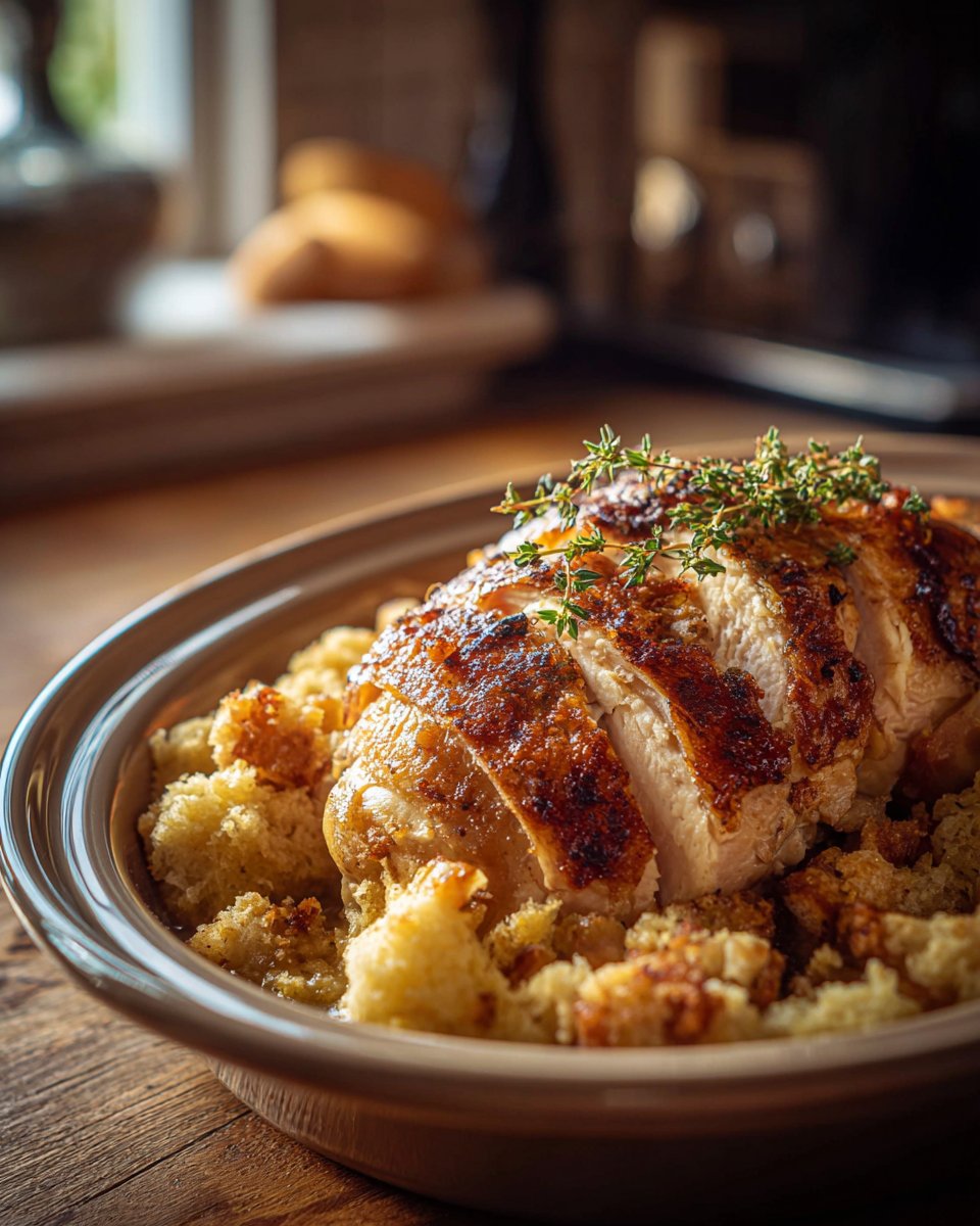 Slow Cooker Chicken with Stuffing