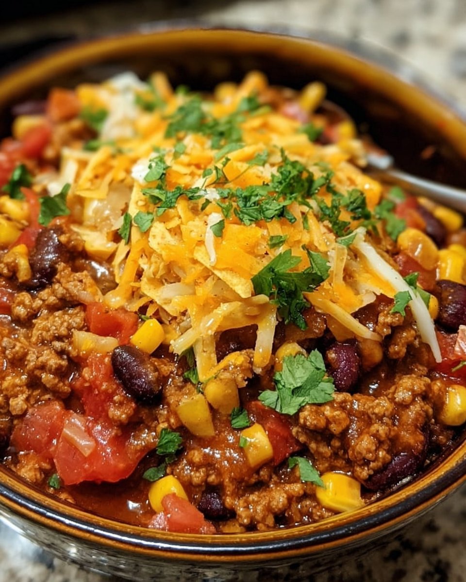 Slow Cooker Taco Casserole