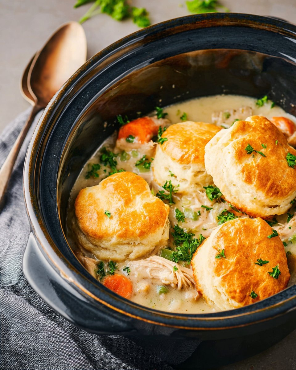 Slow Cooker Chicken and Biscuits Recipe