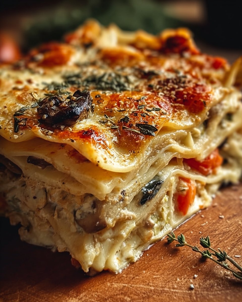 Loaded Veggie White Lasagna