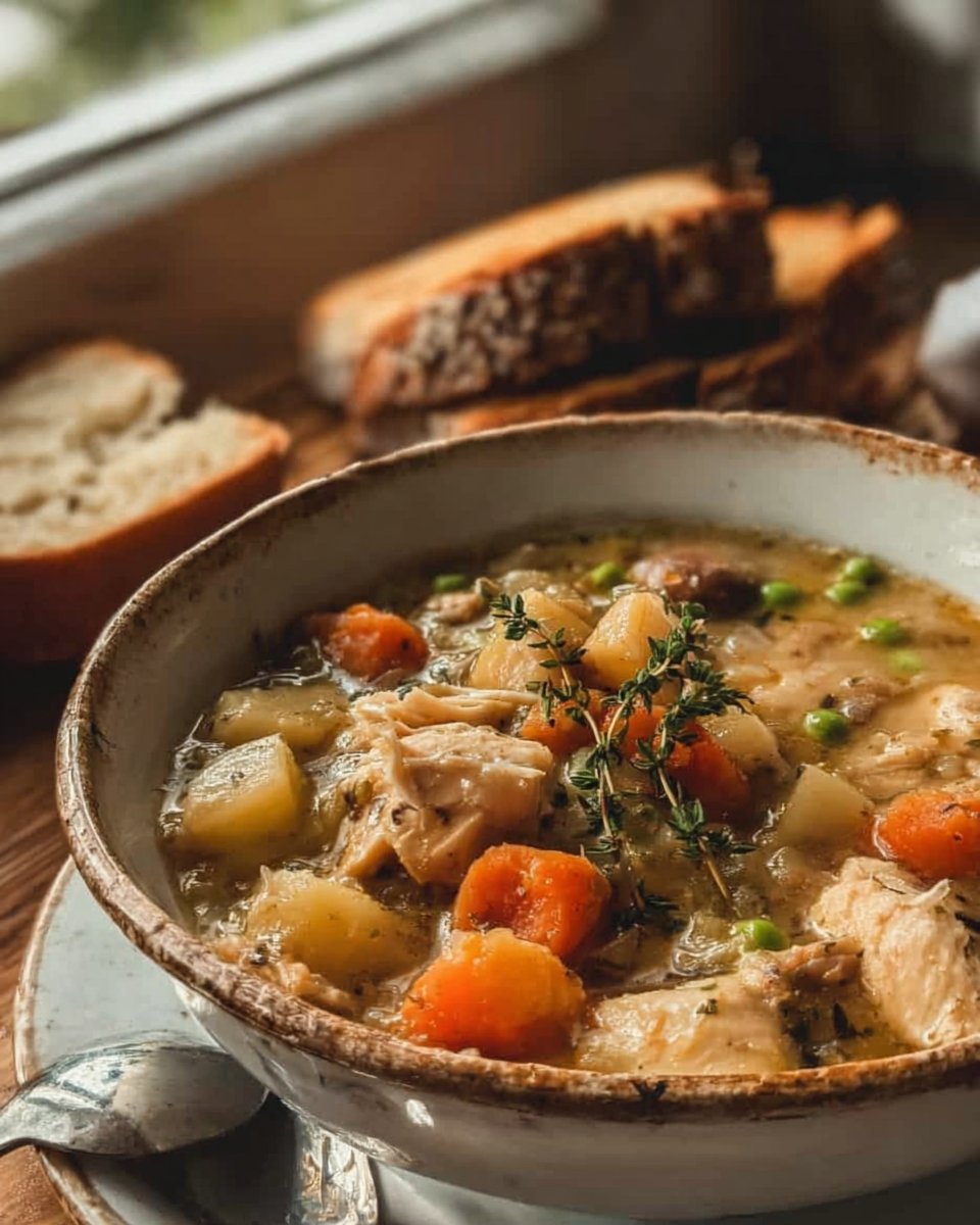 Easy Slow Cooker Chicken Stew