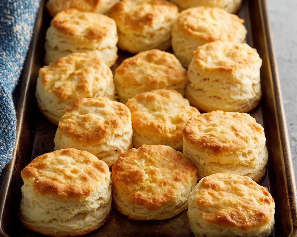 Homemade 3 ingredient biscuits fresh out of the oven