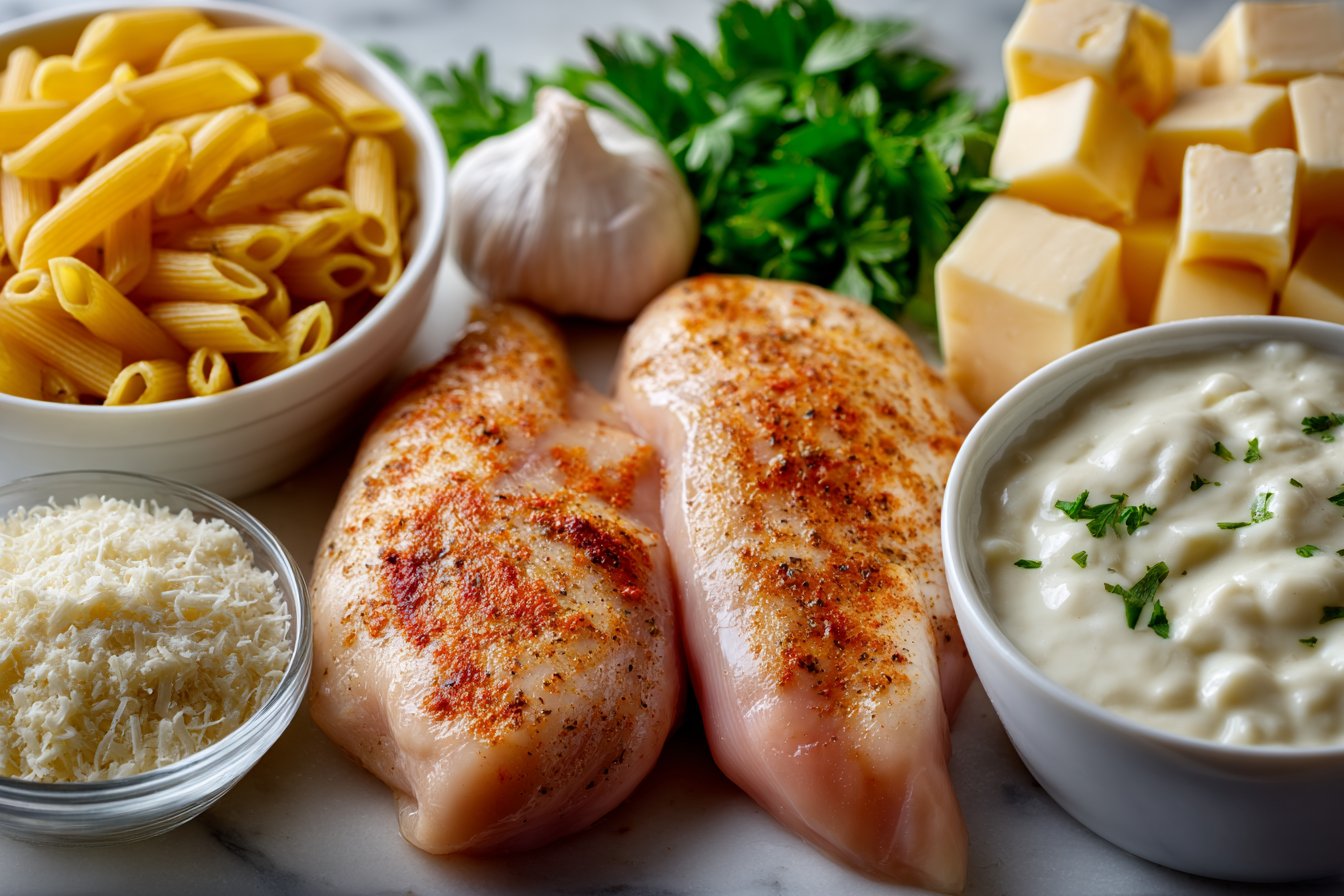 Easy Parmesan Chicken Pasta