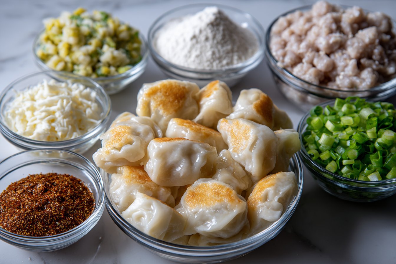 Soup Dumplings in Creamy Gochujang Sauce