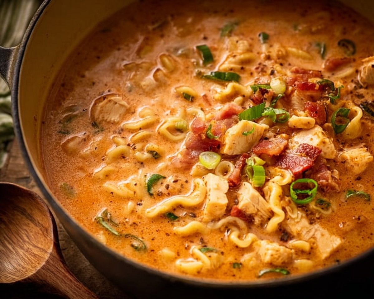 Cajun Chicken Pasta Soup