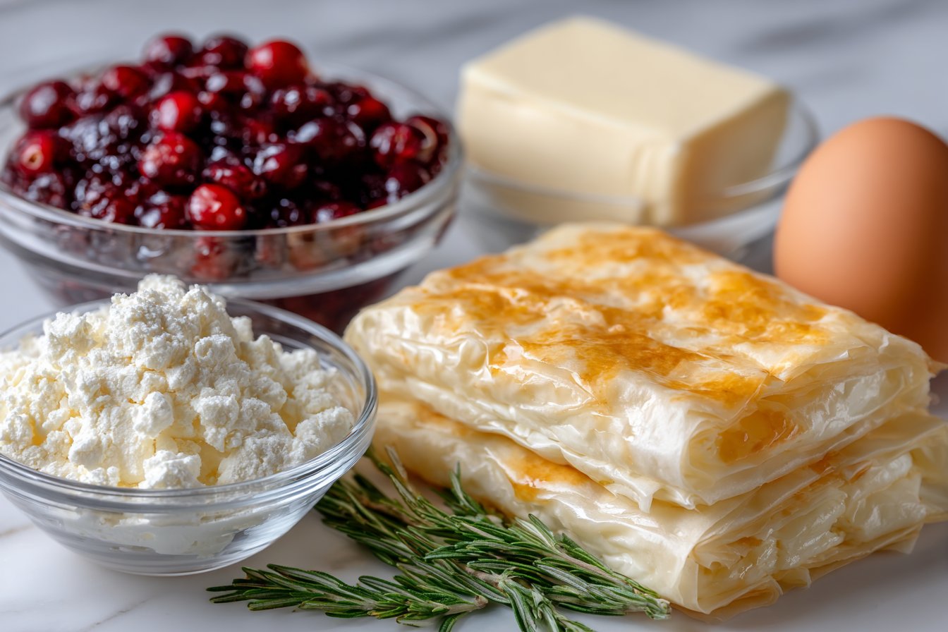 Baked Cranberry Brie Bites